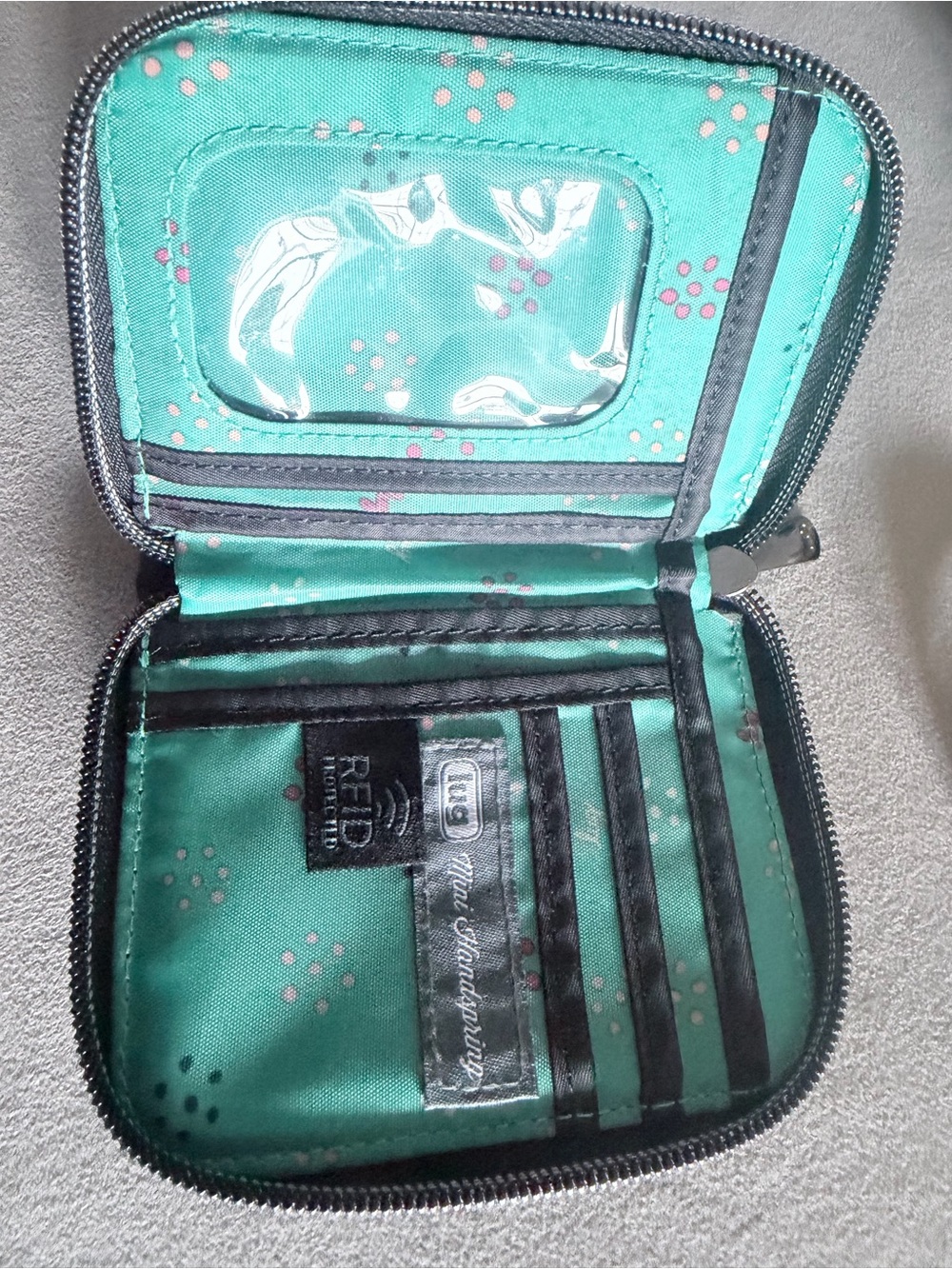 Lug mini handspring wallet rfid